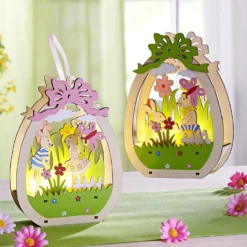LED-Hänger "Osterei" rosé Eldo