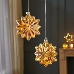 LED-Hänger Schneeflocke 3D-Optik Eldo