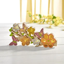 LED-Holzdeko "Blumen" Eldo