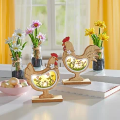 LED-Holzfigur Henne "Hanna" Eldo