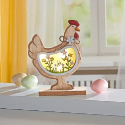 LED-Holzfigur Henne "Hanna" Eldo