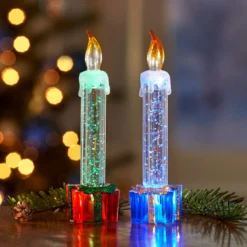 LED-Kerze blau