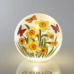 LED-Kugel "Narzissen" Ø 15 cm Eldo