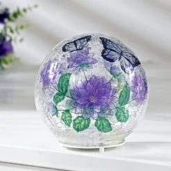 LED-Kugel "Schmetterlinge", Ø 12 cm