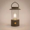 LED-Laterne Design B matt taupe