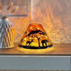 LED-Leuchte Craquelé-Glas "Safari" Eldo