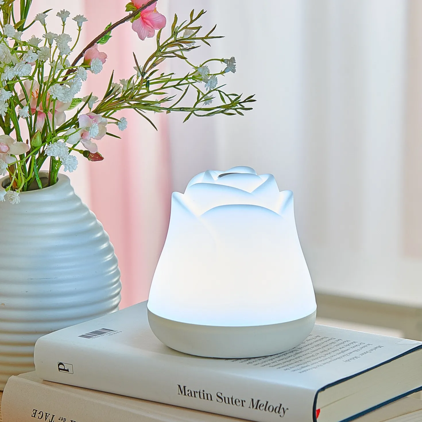 LED-Nachtlicht "Rose" mit Farbwechsel