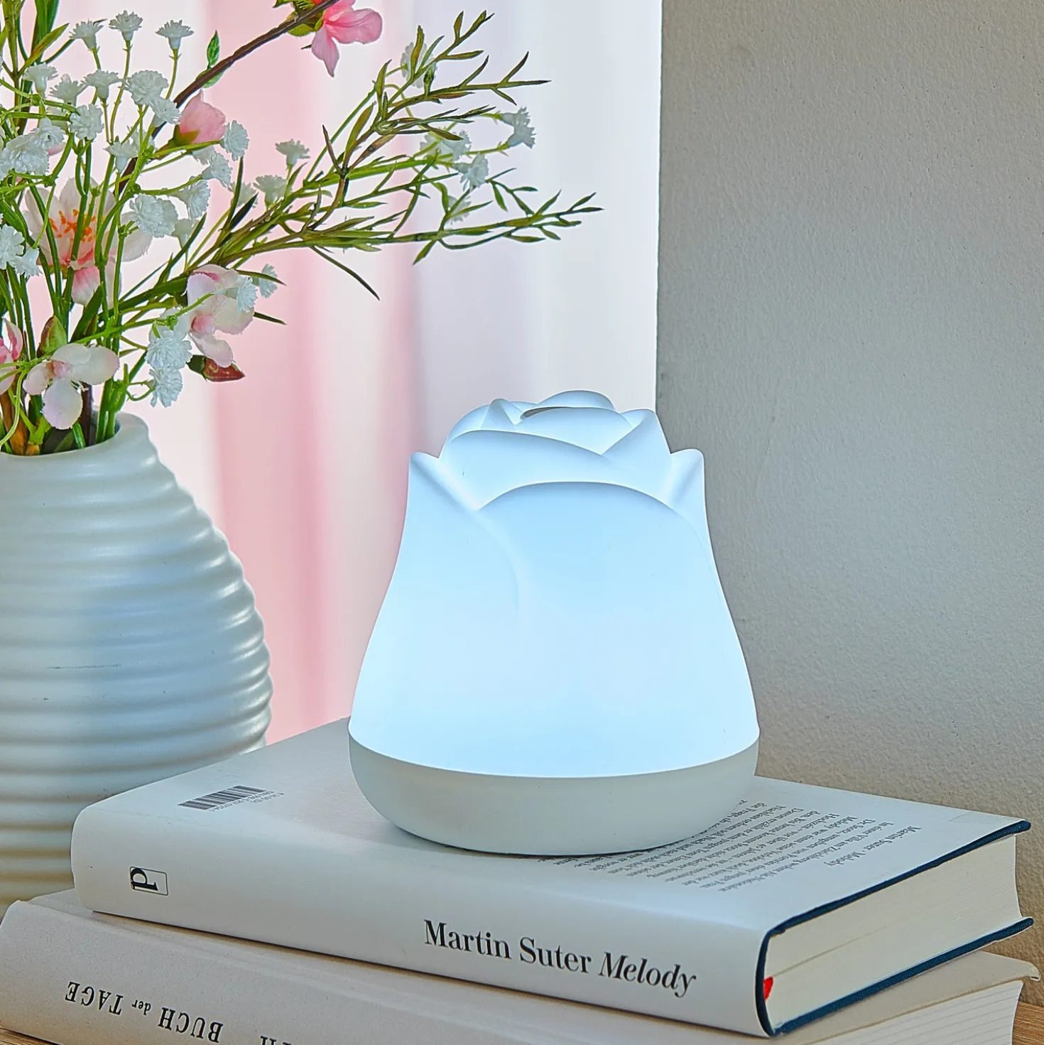 LED-Nachtlicht "Rose" mit Farbwechsel