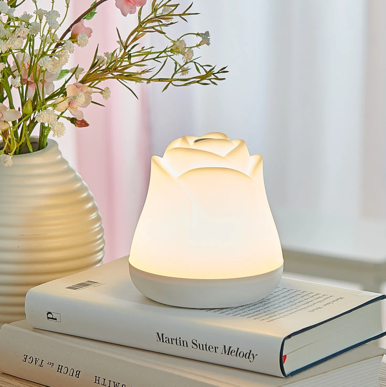 LED-Nachtlicht "Rose" mit Farbwechsel