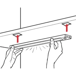 LED-Schrankbeleuchtung mit Sensor und Fernbedienung 40cm
