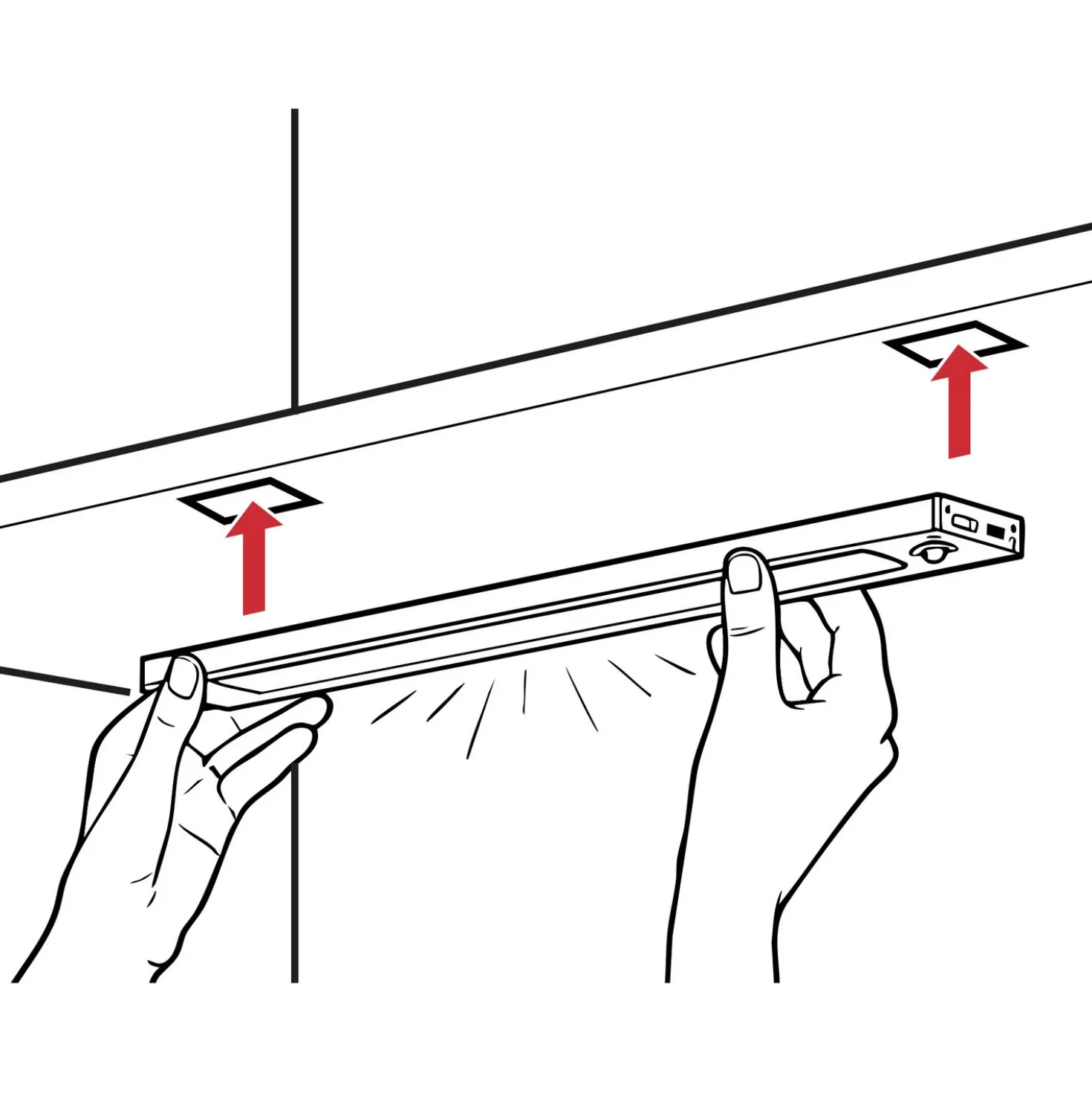 LED-Schrankbeleuchtung mit Sensor und Fernbedienung 40cm