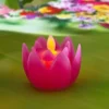 LED Teelicht "Blüte" pink