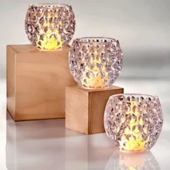 LED-Teelichthalter 3er-Set Eldo