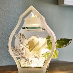 LED-Teelichthalter "Rose" in 3D-Optik Eldo