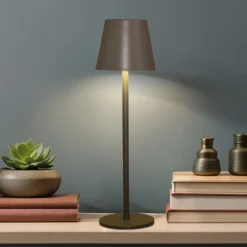 LED Tischleuchte 36 cm Mattgrau