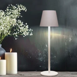 LED Tischleuchte 27 cm Weiß