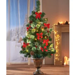 LED-Weihnachtsbaum 92cm hoch in Kelch-Ständer Eldo