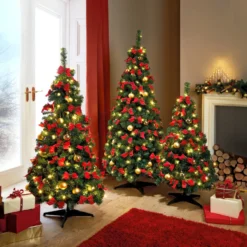 LED-Weihnachtsbaum geschmückt 120 cm Eldo