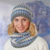 Loopschal "Nelly" Strick im Streifenmuster
