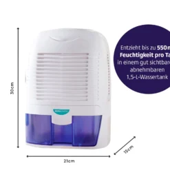 Luftentfeuchter 1.500 ml Bergström