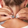 Magnetverschlüsse für Ketten "Rose" silber, 2er-Set