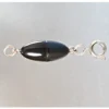Magnetverschlüsse "Perlen" schwarz, 2er-Set