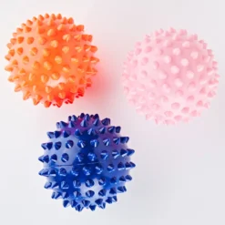Massage-Bälle pink, aqua, grau 3er-Set