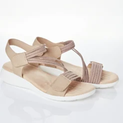 Massage-Sandale "Gina" beige