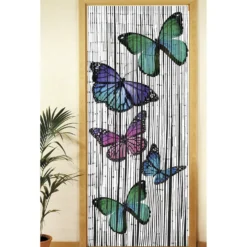 Maximex Bambusvorhang Schmetterlinge, 90 x 200 cm