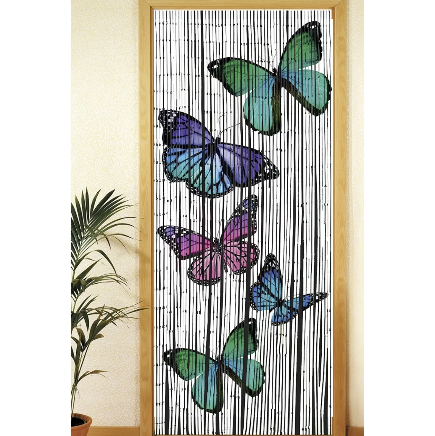 Maximex Bambusvorhang Schmetterlinge, 90 x 200 cm