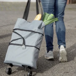 Maximex Einkaufstrolley 3in1, faltbare Einkaufshilfe