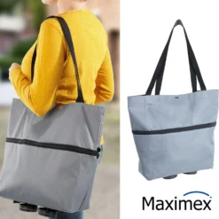 Maximex Einkaufstrolley 3in1, faltbare Einkaufshilfe