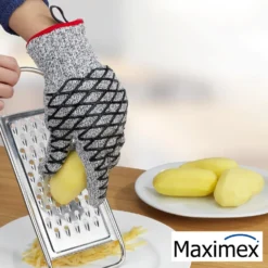 Maximex 2in1 Hitze- & Schneidschutz Handschuh Damen 1 Paar, hitzebeständig, schnittfest