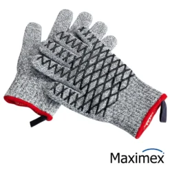 Maximex 2in1 Hitze- & Schneidschutz Handschuh Damen 1 Paar, hitzebeständig, schnittfest
