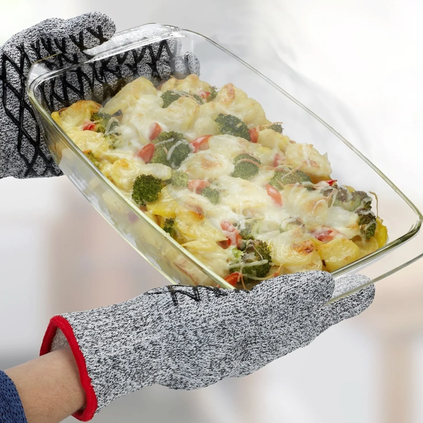 Maximex 2in1 Hitze- & Schneidschutz Handschuh Damen 1 Paar, hitzebeständig, schnittfest