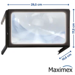 Maximex Leselupe LED, 300% Vergrößerung