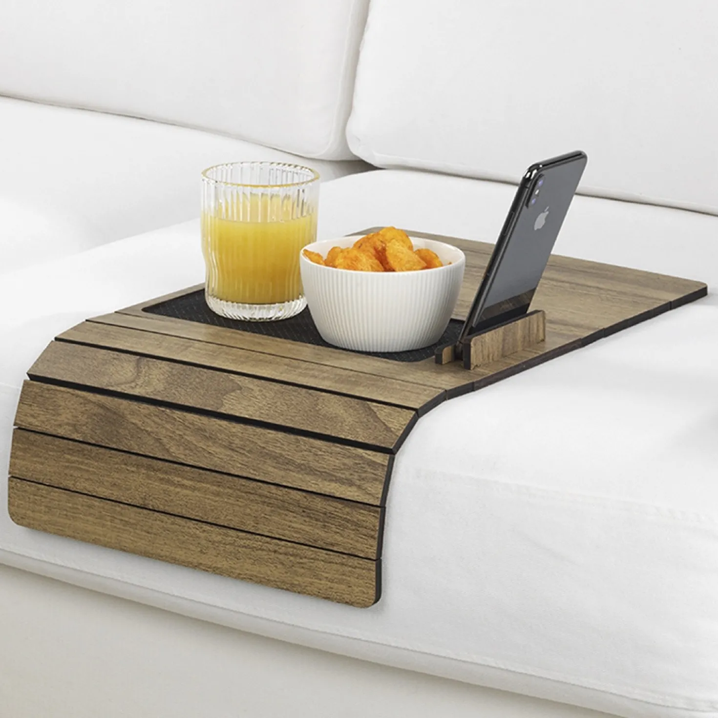 Maximex Multifunktions-Sofa-Tablett, mit Smartphone- und Tablethalterung
