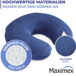 Maximex Reisekissen mit Nackenstütze 2-in-1