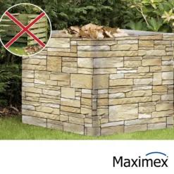 Maximex Sichtschutz Mauer 5m, für Balkon und Terrasse
