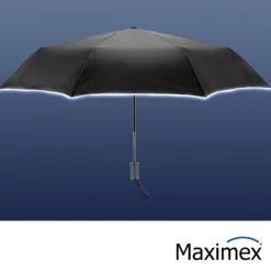Maximex Sturm-Regenschirm REFLEKTA, sturmfester Schirm mit extra stabiler Stange