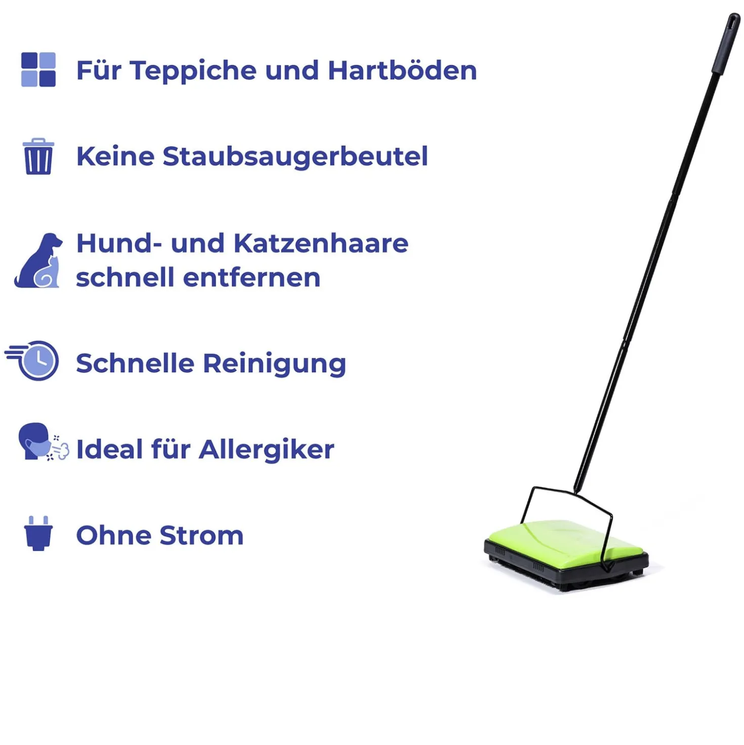 Maximex Teppichkehrer Grün