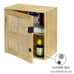 Medikamentenschrank Allegre aus Bambus & Rattan WENKO