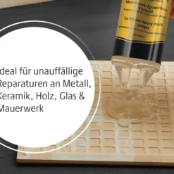 Mehrzweck-Epoxidharz 2-Komponenten Kleber 2er-Set transparent Victor Tools
