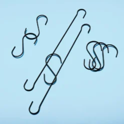 Metallhaken, schwarz 8er-Set