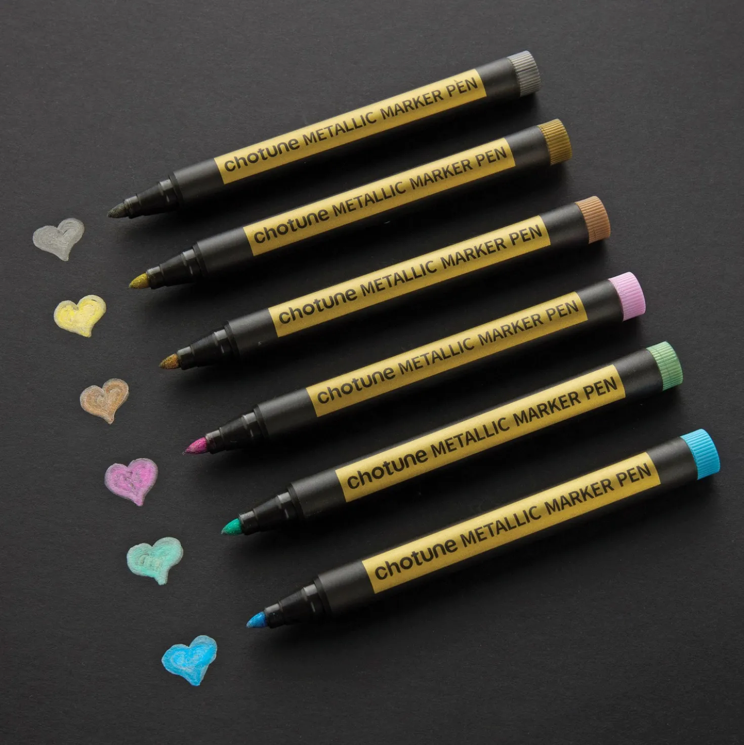 Metallic-Stifte 6er-Set