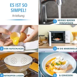 Mikrowellen-Eierpochierer 2in1 Basilico