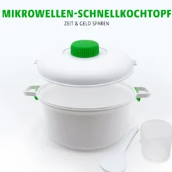Mikrowellen-Schnellkochtopf mit Dampfventil Basilico