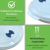 Mikrowellen-Teller mit Einteilung