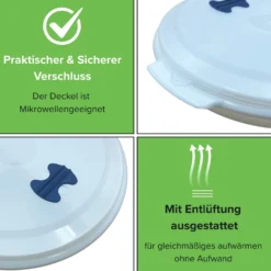 Mikrowellen-Teller mit Einteilung