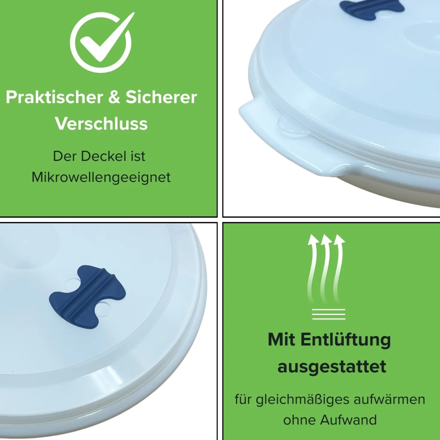 Mikrowellen-Teller mit Einteilung